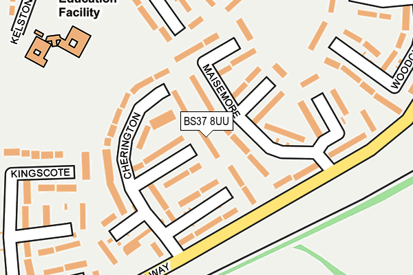 BS37 8UU map - OS OpenMap – Local (Ordnance Survey)