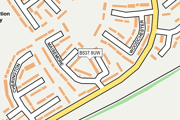 BS37 8UW map - OS OpenMap – Local (Ordnance Survey)