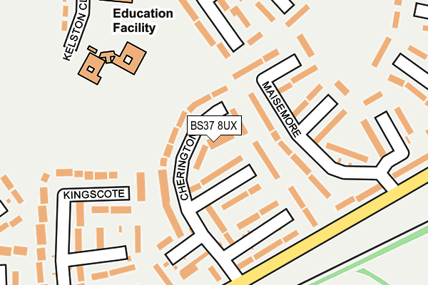 BS37 8UX map - OS OpenMap – Local (Ordnance Survey)