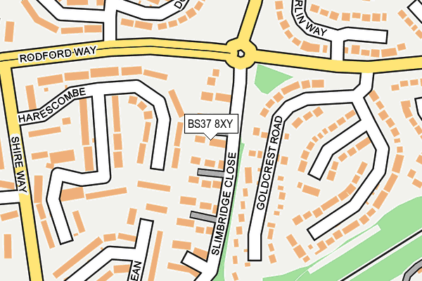 BS37 8XY map - OS OpenMap – Local (Ordnance Survey)