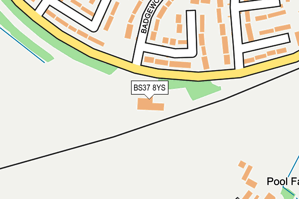 BS37 8YS map - OS OpenMap – Local (Ordnance Survey)