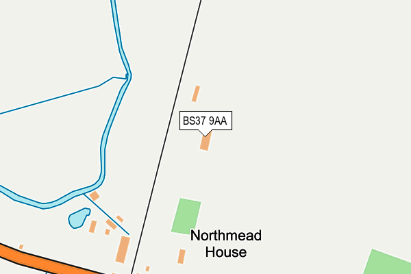 BS37 9AA map - OS OpenMap – Local (Ordnance Survey)