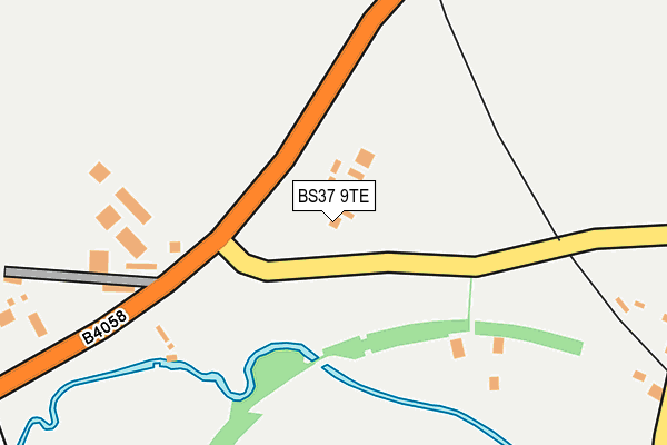 BS37 9TE map - OS OpenMap – Local (Ordnance Survey)