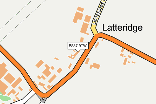BS37 9TW map - OS OpenMap – Local (Ordnance Survey)