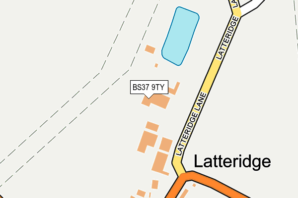 BS37 9TY map - OS OpenMap – Local (Ordnance Survey)