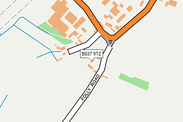 BS37 9TZ map - OS OpenMap – Local (Ordnance Survey)