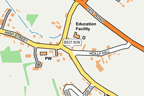 BS37 9UN map - OS OpenMap – Local (Ordnance Survey)