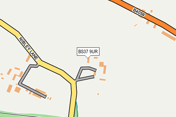 BS37 9UR map - OS OpenMap – Local (Ordnance Survey)