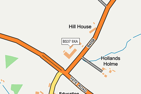 BS37 9XA map - OS OpenMap – Local (Ordnance Survey)