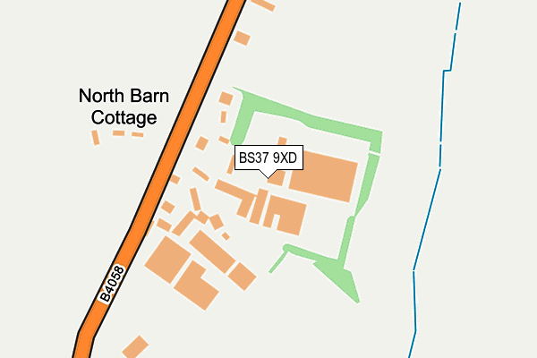 BS37 9XD map - OS OpenMap – Local (Ordnance Survey)