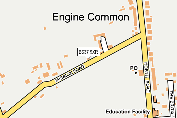 BS37 9XR map - OS OpenMap – Local (Ordnance Survey)
