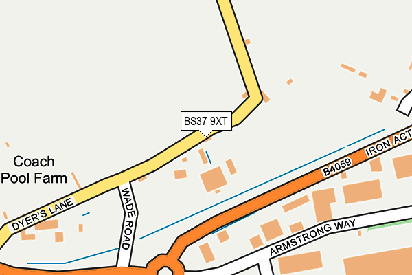 BS37 9XT map - OS OpenMap – Local (Ordnance Survey)