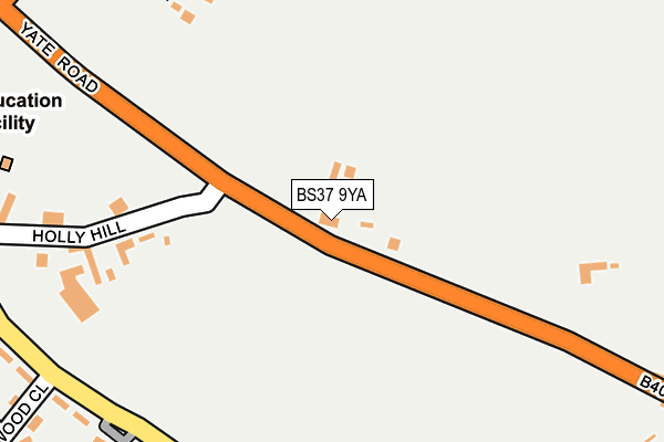 BS37 9YA map - OS OpenMap – Local (Ordnance Survey)
