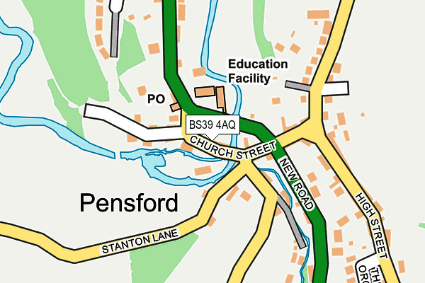 BS39 4AQ map - OS OpenMap – Local (Ordnance Survey)