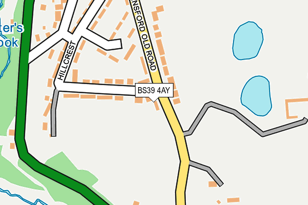 BS39 4AY map - OS OpenMap – Local (Ordnance Survey)