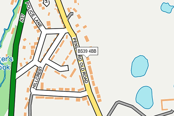 BS39 4BB map - OS OpenMap – Local (Ordnance Survey)