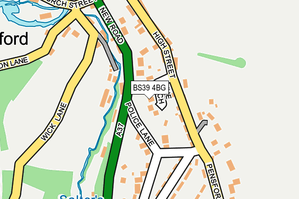 BS39 4BG map - OS OpenMap – Local (Ordnance Survey)