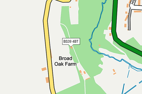 BS39 4BT map - OS OpenMap – Local (Ordnance Survey)