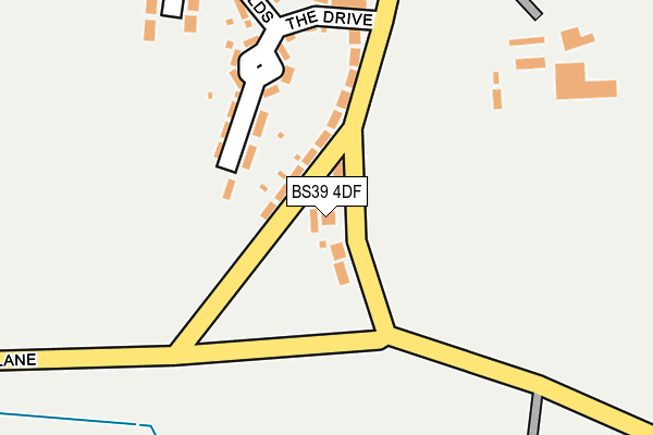 BS39 4DF map - OS OpenMap – Local (Ordnance Survey)