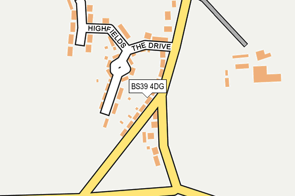 BS39 4DG map - OS OpenMap – Local (Ordnance Survey)