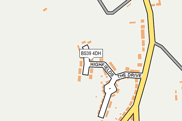 BS39 4DH map - OS OpenMap – Local (Ordnance Survey)