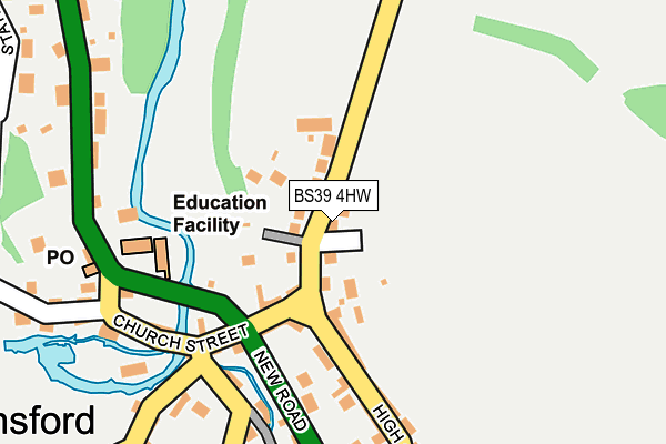 BS39 4HW map - OS OpenMap – Local (Ordnance Survey)