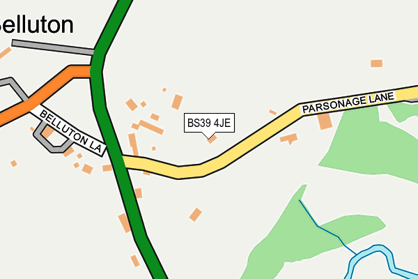 BS39 4JE map - OS OpenMap – Local (Ordnance Survey)
