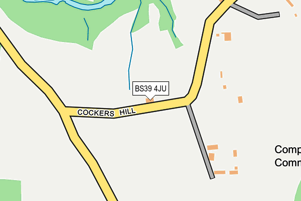 BS39 4JU map - OS OpenMap – Local (Ordnance Survey)