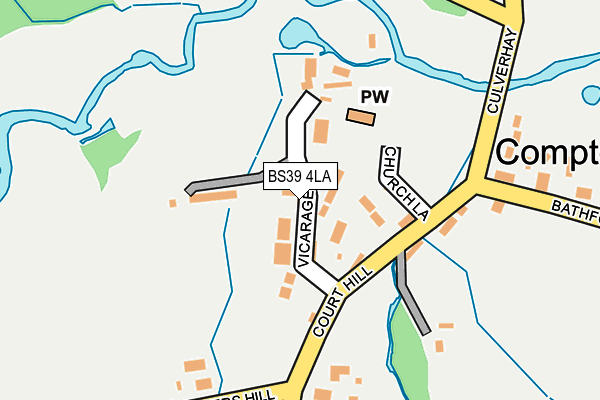 BS39 4LA map - OS OpenMap – Local (Ordnance Survey)