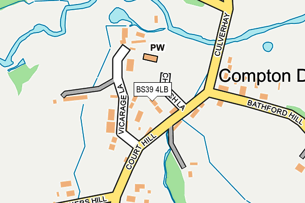 BS39 4LB map - OS OpenMap – Local (Ordnance Survey)