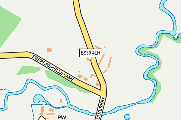 BS39 4LH map - OS OpenMap – Local (Ordnance Survey)