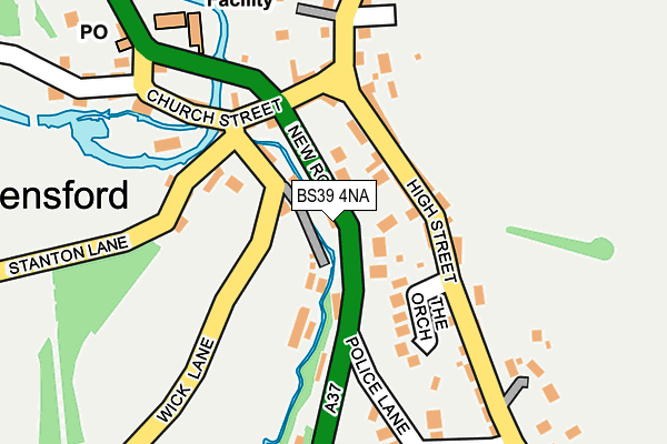 BS39 4NA map - OS OpenMap – Local (Ordnance Survey)