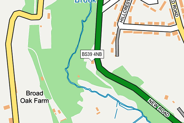 BS39 4NB map - OS OpenMap – Local (Ordnance Survey)