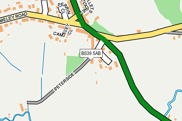 BS39 5AB map - OS OpenMap – Local (Ordnance Survey)
