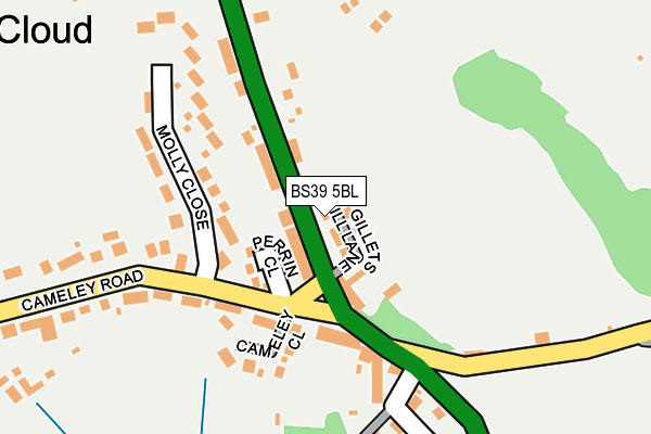 BS39 5BL map - OS OpenMap – Local (Ordnance Survey)