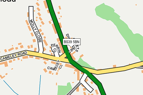 BS39 5BN map - OS OpenMap – Local (Ordnance Survey)