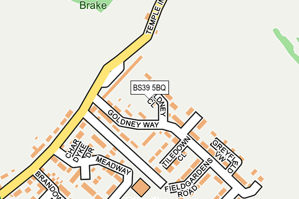 BS39 5BQ map - OS OpenMap – Local (Ordnance Survey)