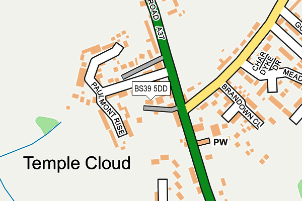 BS39 5DD map - OS OpenMap – Local (Ordnance Survey)