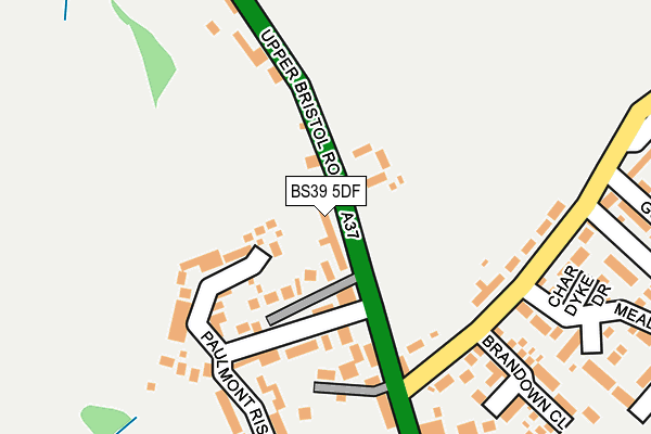 BS39 5DF map - OS OpenMap – Local (Ordnance Survey)