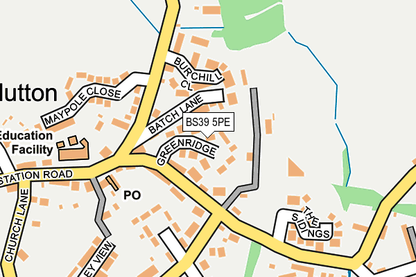 BS39 5PE map - OS OpenMap – Local (Ordnance Survey)