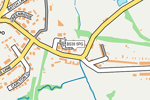 BS39 5PG map - OS OpenMap – Local (Ordnance Survey)