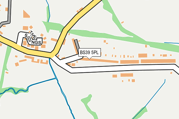BS39 5PL map - OS OpenMap – Local (Ordnance Survey)