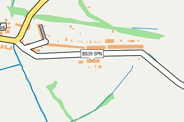 BS39 5PN map - OS OpenMap – Local (Ordnance Survey)