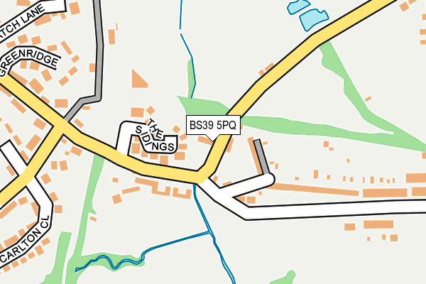 BS39 5PQ map - OS OpenMap – Local (Ordnance Survey)