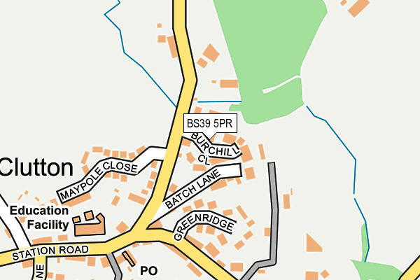 BS39 5PR map - OS OpenMap – Local (Ordnance Survey)