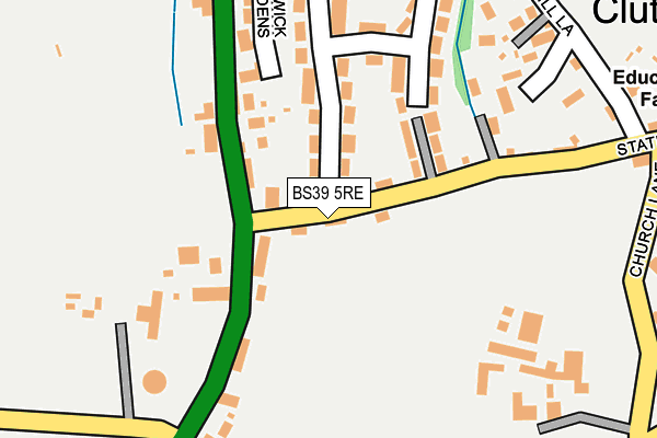 BS39 5RE map - OS OpenMap – Local (Ordnance Survey)
