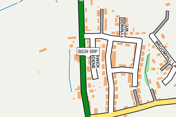 BS39 5RP map - OS OpenMap – Local (Ordnance Survey)