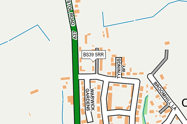 BS39 5RR map - OS OpenMap – Local (Ordnance Survey)