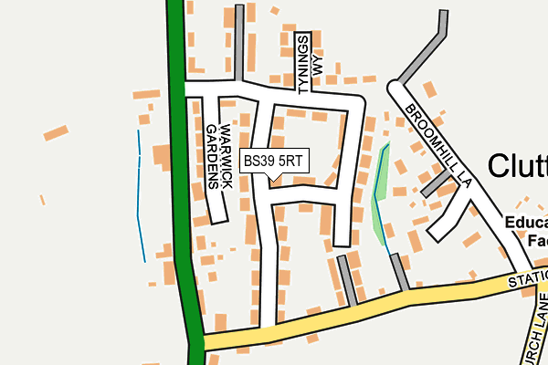 BS39 5RT map - OS OpenMap – Local (Ordnance Survey)