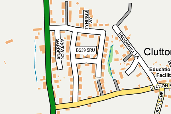 BS39 5RU map - OS OpenMap – Local (Ordnance Survey)
